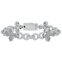 Bracelet Hip Hop en Moissanite Diamant VVS, Bijou de Luxe Iced Out pour Hommes, Style Rapper Streetwear, Meilleures Ventes