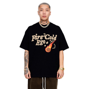 เสื้อยืดผู้ชายพิมพ์ลายนูน 3 มิติ แบบขายส่ง พร้อมโลโก้สั่งทำ ดีไซน์ริงเกอร์ล่าสุด คอกลม พิมพ์ลายพัฟพร้อมโลโก้ - Product Image 1