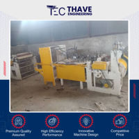 Machine de fabrication de sacs en papier kraft à fond carré entièrement automatique THAVE avec impression flexo 220V/380V pour sacs de courses et d'épicerie en Inde