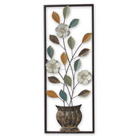 Décoration murale en métal moderne, faite à la main, pour intérieur et extérieur, style vintage, pour salon et chambre, ambiance chaleureuse, à suspendre