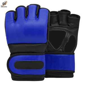 Gants de MMA professionnels personnalisés avec logo, en cuir PU, sans doigts, pour l'entraînement et le combat, vente en gros - Product Image 1