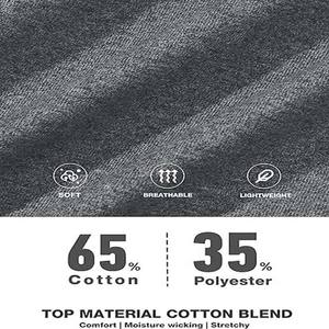 T-shirts à poches pour hommes, col rond, manches courtes, coton léger, doux, coupe décontractée, couleur gris, été - Product Image 6