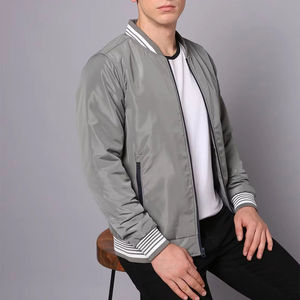 Chaqueta de invierno, proveedor de fábrica de chaquetas bomber personalizadas para hombre, chaquetas bomber transpirables para hombre, chaquetas bomber de primavera. - Product Image 4