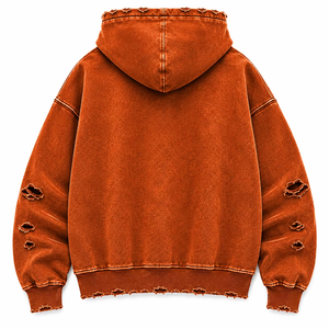 Sweat-shirt à capuche Street Wear personnalisé tie-dye, coupe ample, haute qualité, 100% coton molletonné, épaules tombantes, unisexe - Product Image 2