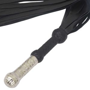 แส้หนังแท้สำหรับมืออาชีพ พร้อมสายหนังเส้นหนาและด้ามจับที่แข็งแรง - Product Image 2