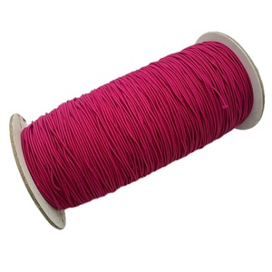 No.5 Dark Pink 1.2mm 288 yards <b>Braided</b> <b>Cord</b> Elastic 100% Nylon High Tenacity Eco-Friendly Bungee Rope for Home Textile - Product Image 1