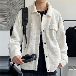 Veste en laine sur mesure à épaules tombantes pour homme, tissu doux, coupe confortable, chaude, pour usage quotidien, vêtements d'extérieur personnalisés, fabricant en gros - Product Image 4