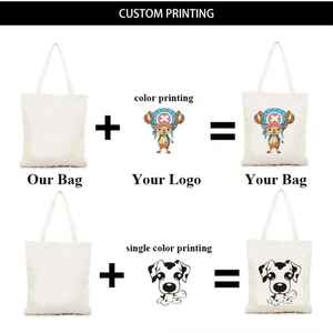 Sacs de courses pliables et légers en coton 100% pour les courses quotidiennes et les voyages, avec logo et dimensions personnalisés - Product Image 5