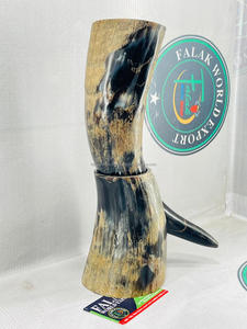 Premum Quality 100% Natural Viking Horn Natural Crafts Drinking Horn with Leather <b>Holder</b> Elegant and Durable Drinking HornBy FWE - Product Image 5