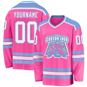 Maillot de hockey blanc et or violet personnalisé de qualité supérieure, vente en gros, le plus vendu, directement de l'industrie - Product Image 4