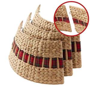 Sisu Handicraft <b>Christmas</b> <b>Tree</b> Decoration Wholesale Supplier Handwoven Water Hyacinth Foldable <b>Tree</b> Collar - Product Image 2