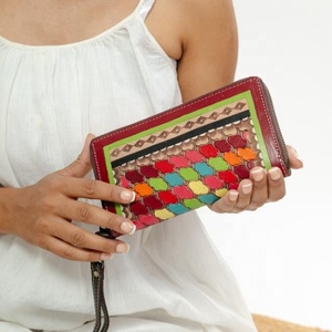 La más nueva cartera occidental de cuero con herramientas a mano, Cartera de mano de cuero genuino, Cartera de teléfono y tarjeta de crédito de piel de vaca personalizada para mujer - Product Image 2