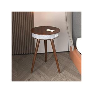 Smart 36.5cm in legno per soggiorno divano divano da tavolo da notte con luce Wireless 2.0 di ricarica serie per feste all'aperto - Product Image 1