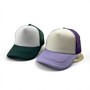 Unisex Blank Plain Style Polyester Trucker Mesh <b>Hat</b> for Outdoor Activities - Product Image 2