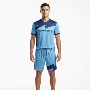 Maillot de football personnalisé pour jeunes, ensemble de tenue d'équipe de football avec logo personnalisé, vêtements de sport extensibles - Product Image 4