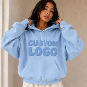 Sudadera con Capucha Personalizada de Doble Capa con Estampado Puff de Alta Calidad OEM, Tejido Jersey Transpirable y Ecológico para Hombre - Product Image 4