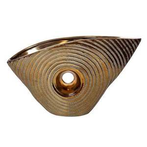 Venta al por Mayor de Floreros de Aluminio Dorado con Elegante Textura de Guijarros, Florero Moderno Hecho a Mano para Mesa, Acabado Dorado, Decoración para el Hogar, Regalo - Product Image 3