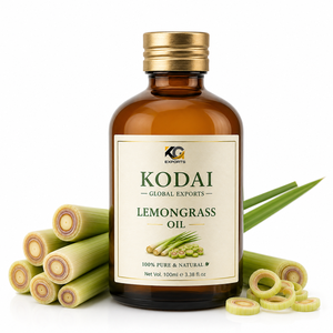 Aceite Esencial de Limoncillo de Tamil Nadu 100% Puro y Natural de Primera Calidad, Destilado al Vapor, para Aromaterapia y Cuidado Facial, Kodai Global Export - Product Image 1