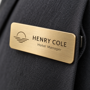 Placa de Identificación Magnética de Metal para Empleados, Uniformes, Logotipo Personalizado, Proveedor Mayorista OEM - Product Image 3