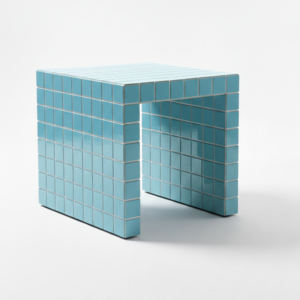 Table d'appoint contemporaine en carrelage pour salon, patio, hôtels, restaurants et villas - Product Image 1