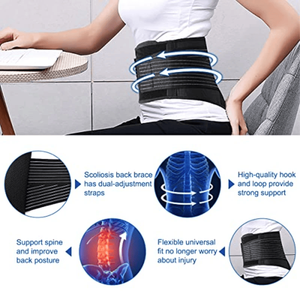 Doppio Pull supporto per la parte inferiore della schiena cintura lombare traspirante per uomo e donna - Product Image 2