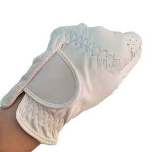 Nouveaux gants de golf 2026 pour les deux mains, en cuir véritable, respirants, unisexes, à enfiler, blancs - Product Image 4