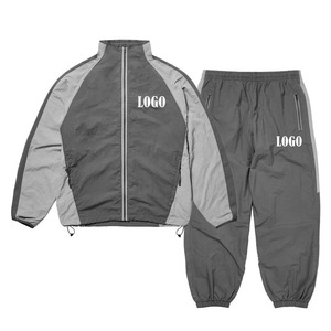 Nylon Windbreaker Tracksuit Jacket <b>Pants</b> Set Windproof Windbreaker Tracksuits for Men Custom Printed Unisex Tracksuit - Product Image 4