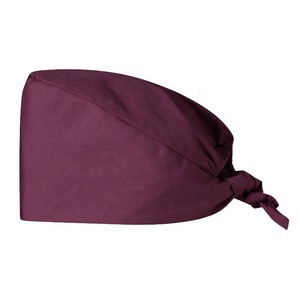 Adjustable Cotton <b>Scrub</b> <b>Caps</b> Unisex Medical Surgical Hat for Adults in Multiple Colors Breathable Four Seasons Use - Product Image 3