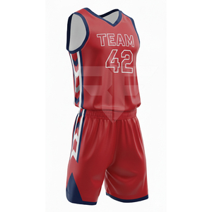 Camiseta de Baloncesto Personalizada con Nombre y Número del Equipo, Diseño Impreso Personalizado, Uniforme de Baloncesto que Absorbe la Humedad - Product Image 1