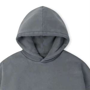Sudadera con Capucha Extra Grande para Hombre, Color Sólido, Felpa de Algodón, Informal, Manga Larga, con Bolsillo, para Otoño - Product Image 3
