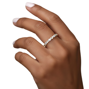 IGI Certified Marquise Round Lab Grown Diamond <b>Ring</b> 10K 14K 18K Solid Gold Promise <b>Ring</b> Anniversary <b>Ring</b> Vintage <b>Proposal</b> <b>Ring</b> - Product Image 6