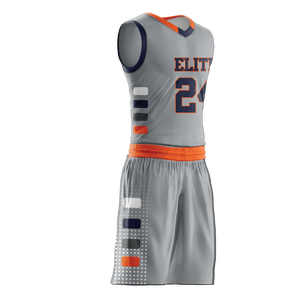 Men's Reversible Basketball Jersey Set Summer Breathable Team Uniform With Shorts Sublimation <b>Athletic</b> Sports Apparel - Product Image 2
