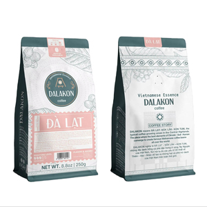 Café moulu torréfié Arabica, caféiné, haute qualité, sac de 0,25 kg, vente en gros, Dalakon Da Lat, boissons savoureuses de qualité supérieure, torréfaction moyenne - Product Image 1