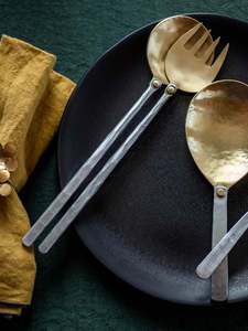 ชุดเสิร์ฟสลัดโลหะขายดีที่สุดในราคาขายส่ง พร้อมบริการสกรีนโลโก้ - Product Image 2