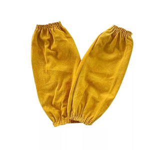 JNM SAFETY Mangas de Soldadura de Cuero de Vacuno Reforzado, Resistentes al Calor y a los Cortes, Nivel 2 de Corte ANSI/ISEA, Industriales - Product Image 2