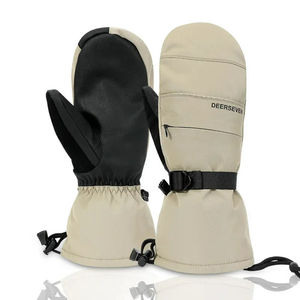 Mitaines de sport d'hiver Chic Seeker pour enfants de 2 à 6 ans – Adorables mitaines rayées en acrylique/coton pour garçons et filles, longueur poignet, pour le ski et les activités de plein air, chaudes et décontractées - Product Image 2