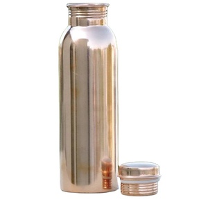 Custom Logo 1L Premium Sports Drinkware <b>Copper</b> Water <b>Bottle</b> Healthful Accessory Lid Travel <b>copper</b> <b>bottles</b> - Product Image 1