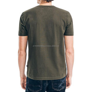 Camisetas de Hombre de la Mejor Calidad, 100% Algodón, Transpirables, Cuello en V, Estilo Casual, Manga Corta, Nueva Llegada, Camisetas de Hombre al por Mayor - Product Image 2