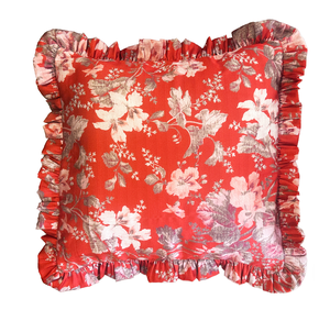 Funda de cojín cuadrada roja Hibiscus en oferta, funda de cojín suave y cómoda para sala de estar disponible a precio de fábrica - Product Image 6