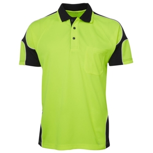 Custom Workwear <b>Polo</b> Shirt <b>Orange</b> & Black Industrial Safety <b>Polo</b> Breathable Uniform with Chest Pocket OEM Manufacturer - Product Image 3