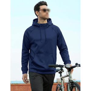 Sudadera Deportiva Ajustada para Hombre, Mezcla Elástica de Algodón y Poliéster, Sudadera con Capucha para Gimnasio, Entrenamiento y Running - Product Image 2
