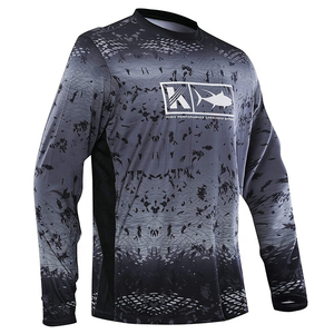 Camisas de Pesca Transpirables de Secado Rápido con Estampado Personalizado al por Mayor para Adultos, Mangas Largas, Colores Sólidos, la Mejor Ropa de Pesca con Estampado Digital - Product Image 6