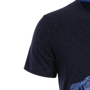 T-shirt à manches courtes pour hommes, en coton mercerisé, imprimé OEM, vente en gros, - Product Image 4