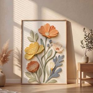 Cadre en bois écologique fait main, boîte à ombre rectangulaire verticale, impression couleur intégrale en relief, décoration murale moderne, pour table - Product Image 5
