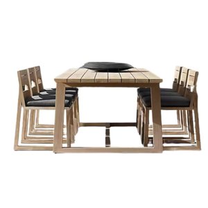 Diseño moderno Restaurante Comedor Muebles Materiales naturales Restaurante Set para café Comedor Uso Directo de fábrica - Product Image 3