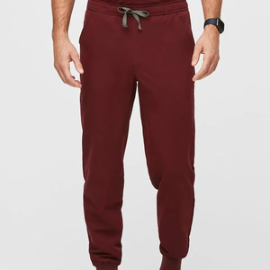 Premium Maroon Scrub <b>Set</b> Customize Hospital Nurse Uniform V-Neck Top Cargo Pants <b>Doctor</b> Nursing Workwear Medical Apparel Suits - Product Image 4