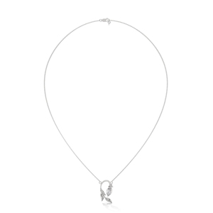 Collar con Colgante de Plata para Mujer con Esmeralda y Diamante Creados en Laboratorio, Joyería Fina, Colección de Regalos Atemporales - Product Image 3