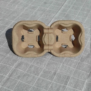 Plateau de transport pour café de haute qualité, 2 supports robustes pour tasses, idéal pour les services de livraison de café, jus, thé et boissons gazeuses, pour food truck - Product Image 1