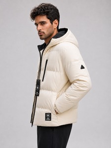 Chaqueta Acolchada de Lona para Hombre de Alta Calidad 2026, Impermeable, con Capucha, Ligera y Cálida, para Viajes Casuales y Uso Diario - Product Image 6