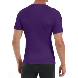 T-shirt de sport pour homme, coupe ajustée, manches courtes, uni, écologique, respirant, personnalisable - Product Image 2